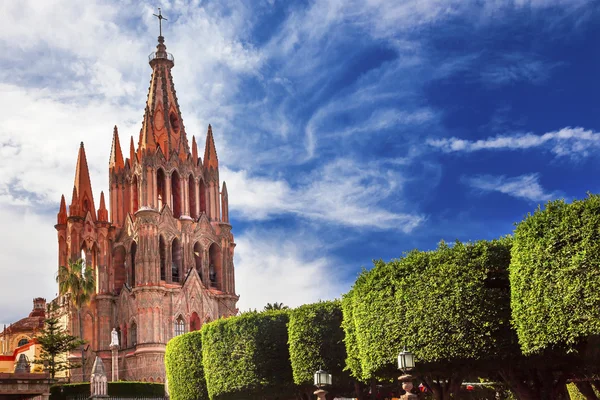 Parroquia Jardin Aartsengel kerk San Miguel Mexico — Stockfoto