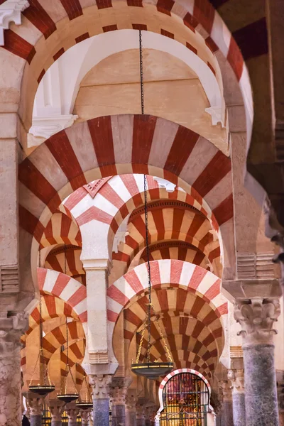 Arches Pillars Mezquita Cordoba Spain — Stock Photo, Image