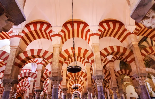 Arches Piliers Mezquita Cordoue Espagne — Photo