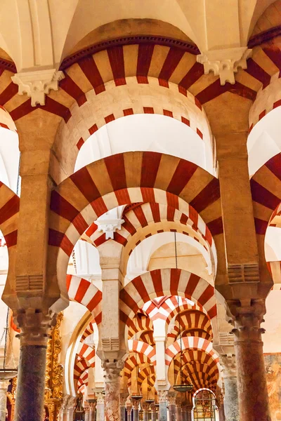 Arches Piliers Mezquita Cordoue Espagne — Photo