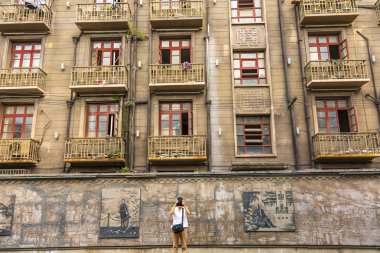 Turist eski Duolon kültür yol Apartments Hongkou bölgesi Sha