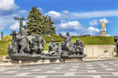 Soviet Soldiers Attacking World War 2 Monument Great Patriotic W