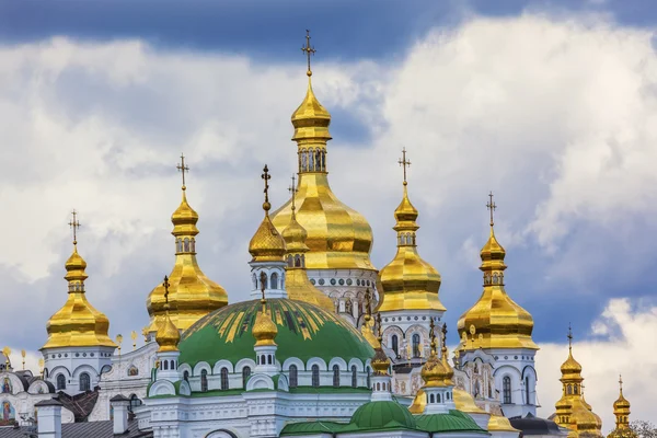 Catedral de Uspenskiy Santa Asunción Catedral de Pechrsk Lavra Kiev —  Fotos de Stock