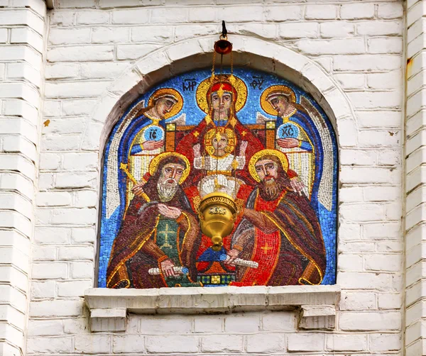 Natividade Mosaico Santa Assunção Catedral de Lavra Kiev Ucrânia — Fotografia de Stock
