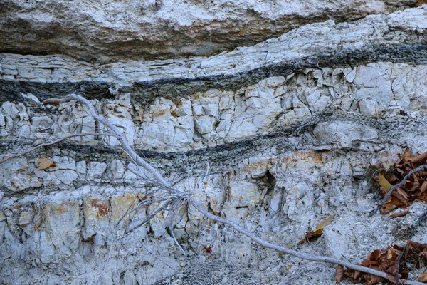 Zandgips Een Steengroeve Voor Winning Van Gips Bergtexturen Van Verschillende — Stockfoto