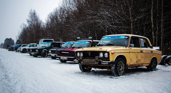 Yoshkar Ola Russland Dezember 2020 Winterrennen Auf Einem Zugefrorenen See — Stockfoto