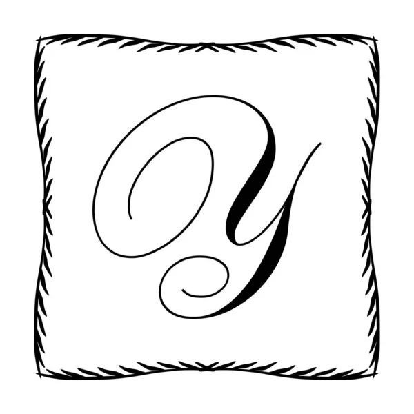 Vacker Vintage Monogram ram. Vektor Utsmyckad Kalligrafisk Design Element. — Stock vektor