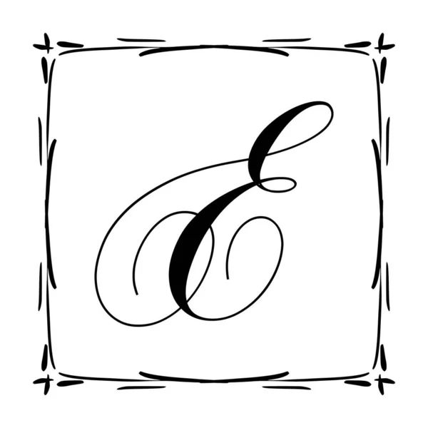 Frumos cadru monogramă vintage. Vector Ornat Caligrafic Design Element . — Vector de stoc