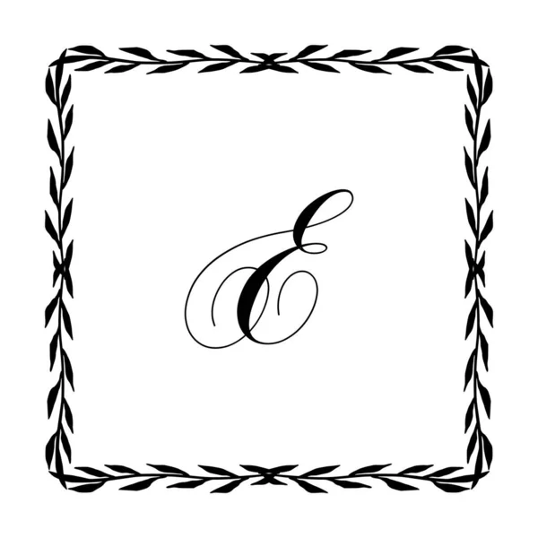 Frumos cadru monogramă vintage. Vector Ornat Caligrafic Design Element . — Vector de stoc