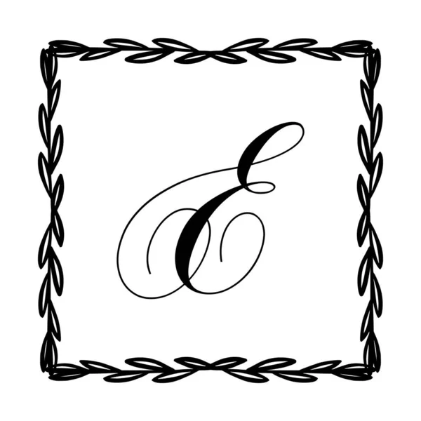 Schöner Vintage Monogram Frame. Vector Ornate Kalligraphisches Gestaltungselement. — Stockvektor