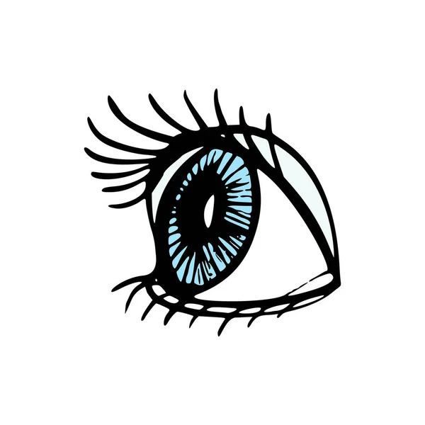 Kontaktlinsen Gesundheitswesen Vektor Illustration. Ophthalmologie Cartoon Icons Set. — Stockvektor