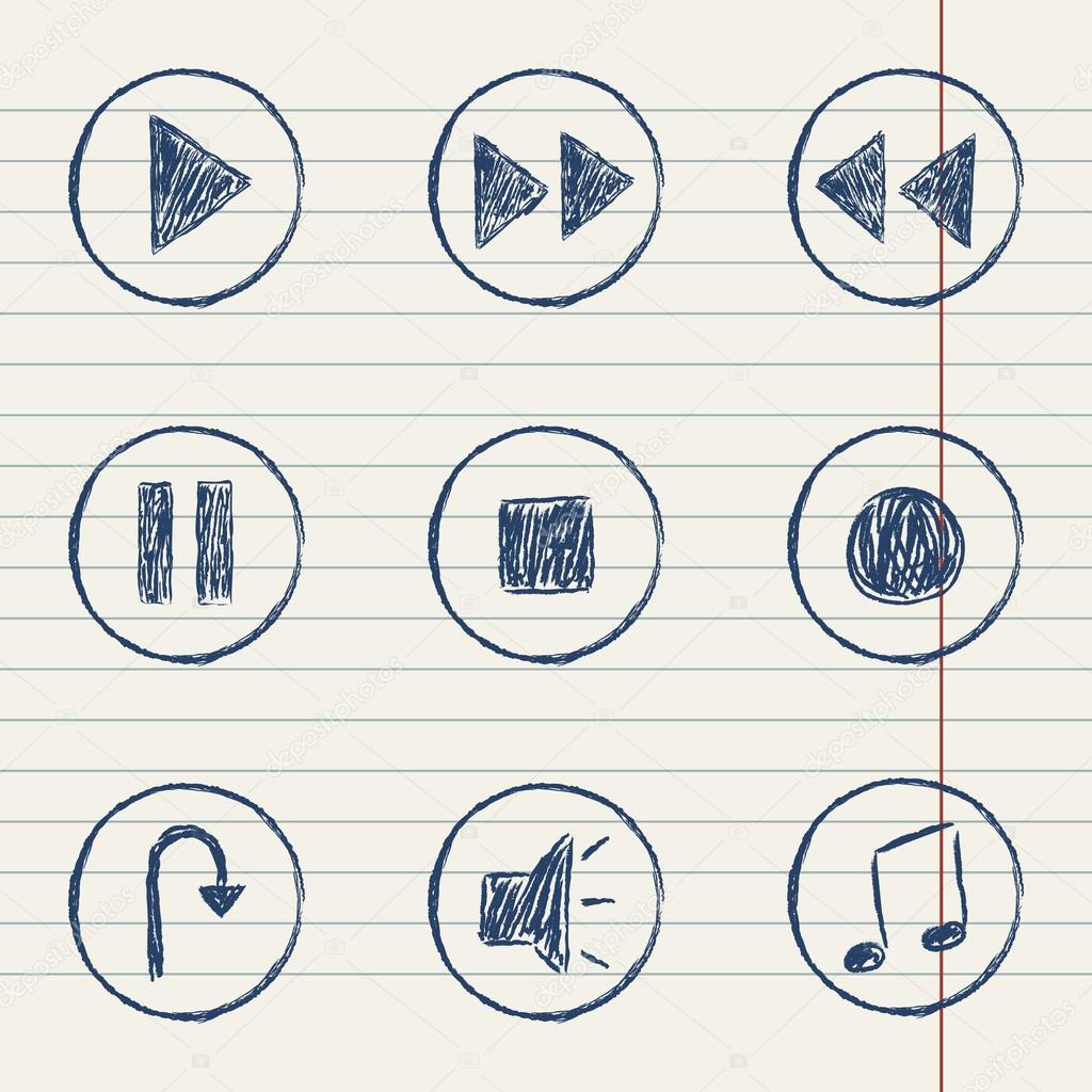 Media player icons