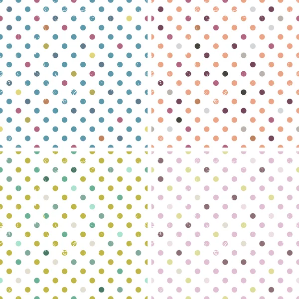 Naadloze polka dot patronen — Stockvector