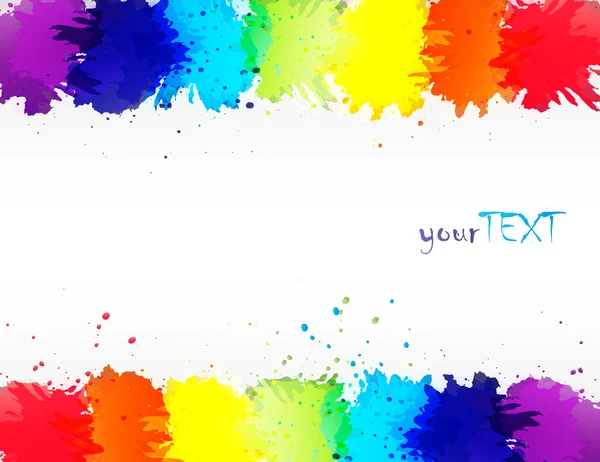 Watercolor rainbow  background — Stock Vector