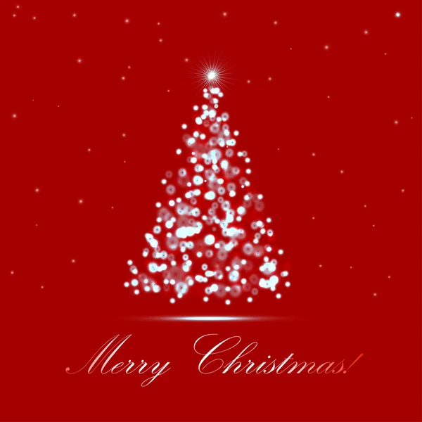 Éclairage arbre de Noël — Image vectorielle