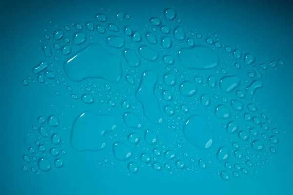 Gocce Acqua Sfondo Blu Giornata Mondiale Dell Acqua Concetto Superficie — Foto Stock