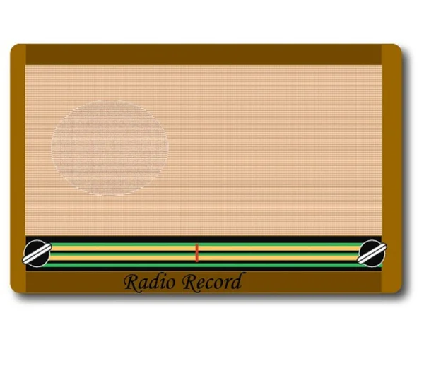 Retro Radio Record — Stock Vector