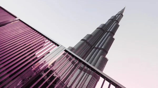 DUBAI, EAU : Burj khalifa, Centre-ville le 29 septembre 2014 — Photo