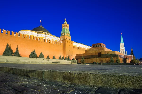 Leninovo mauzoleum na Rudém náměstí, Moskva, Rusko — Stock fotografie