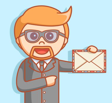 Mail ile iş adamı