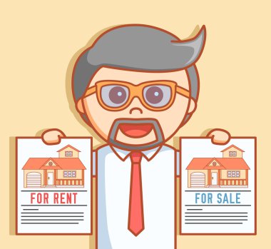 House Ajan illüstrasyon tasarımı