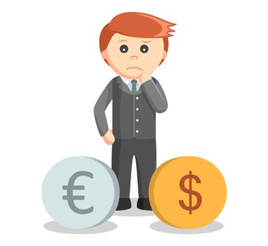 İş adamı euro dolar sorunu