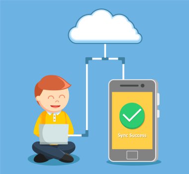 Aygıtı Eşitleme illüstrasyon