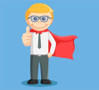 İşadamı süper parmağını kaldırdı