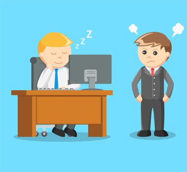 Patron iş başında uyuyan bir işadamı ne zaman kızgın