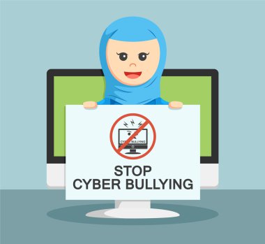  işkadını söyle tüm insanlar için gösterilen cyber zorba duruyor