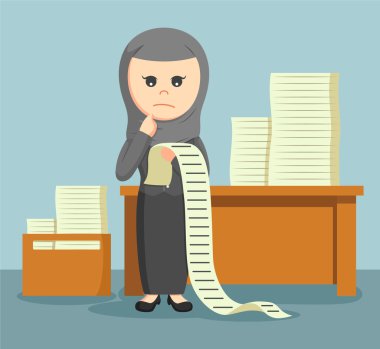 Arap işkadını kendisine atanan tüm görevler listesi ile karışık