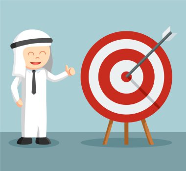 Arap işadamı hedefte mutlu