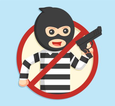 hırsız yasak işareti