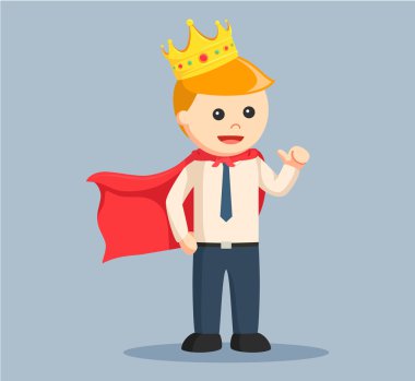 işadamı illüstrasyon tasarım Kral