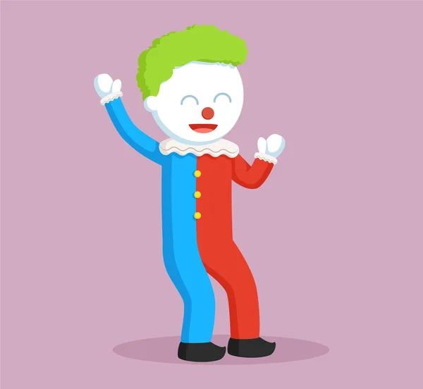 Salutation clown pour les enfants — Image vectorielle