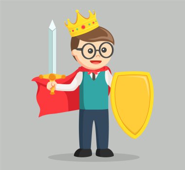 Kılıç ve kalkan Kral inek