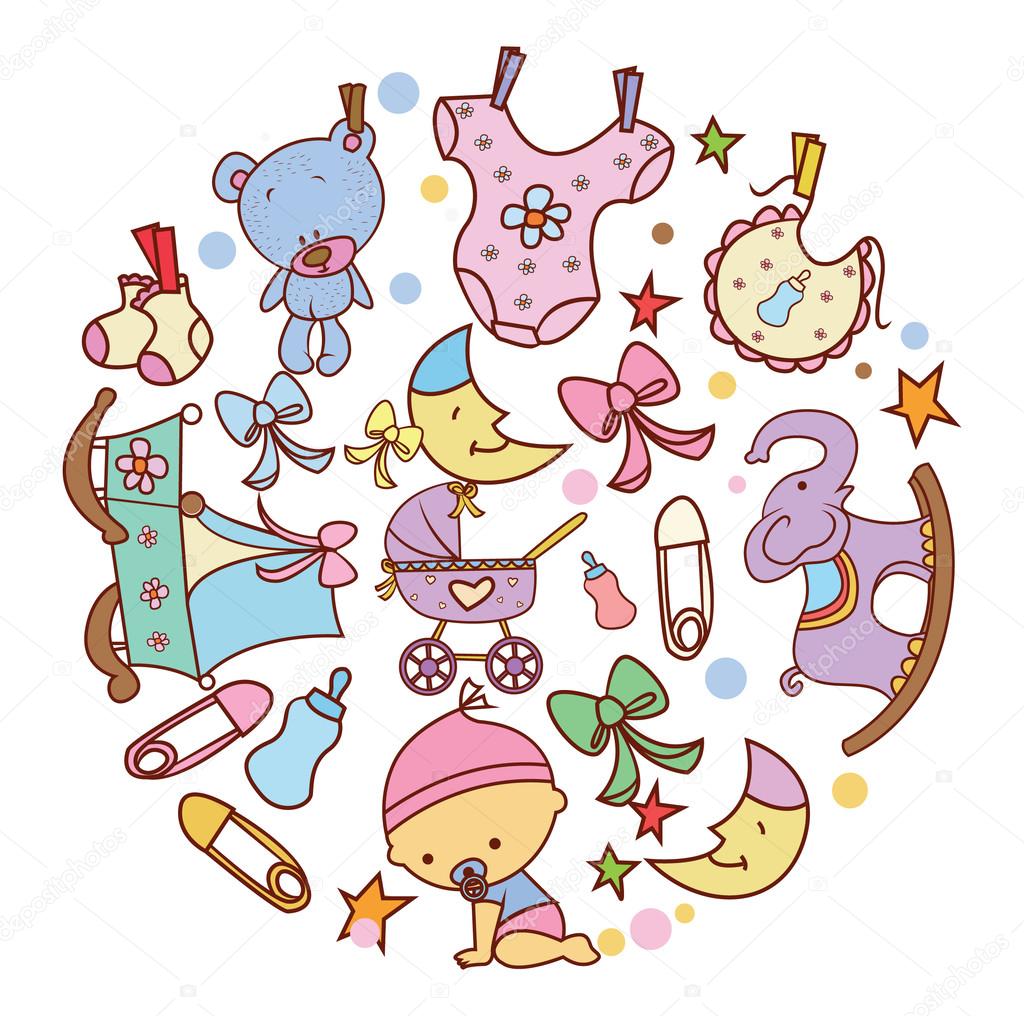 Baby Doodle Circle Banner