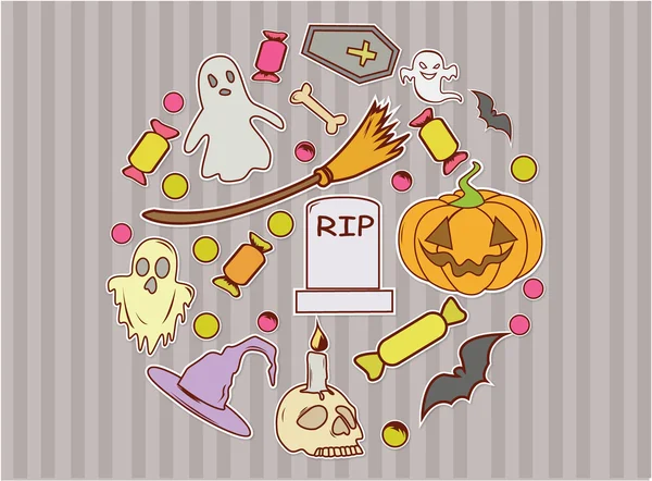 Contexte Halloween Design — Image vectorielle