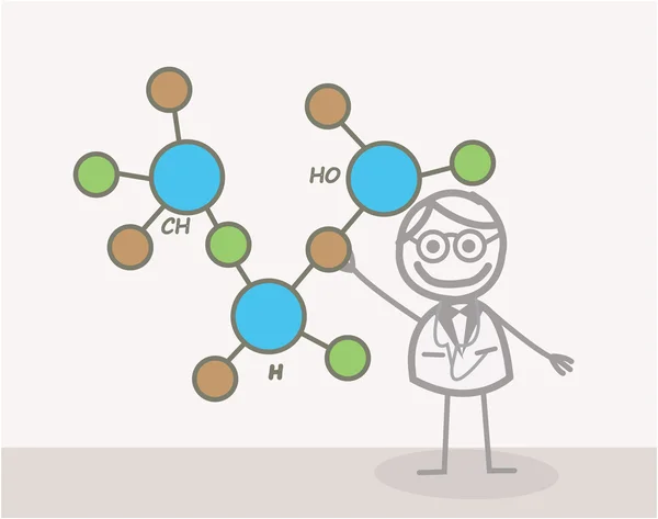 Doodle : Scientifique — Image vectorielle