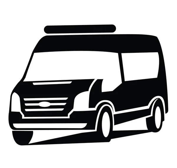 Van Car Symbol — Stock Vector