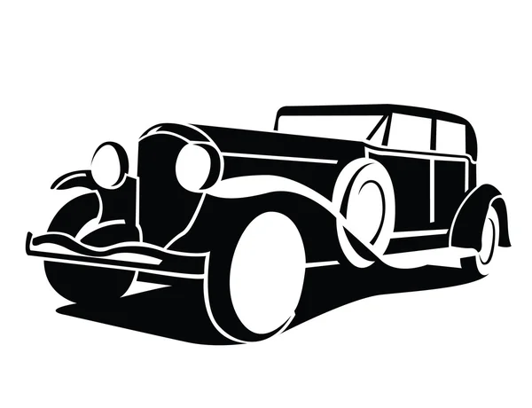 Symbole de voiture classique — Image vectorielle