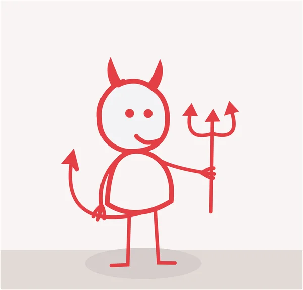 Devil Vector Illustration — Stock Vector