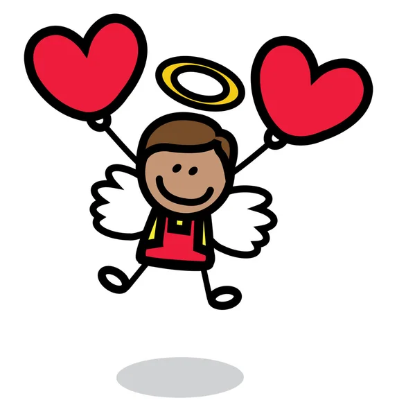 Cupido masculino — Vector de stock