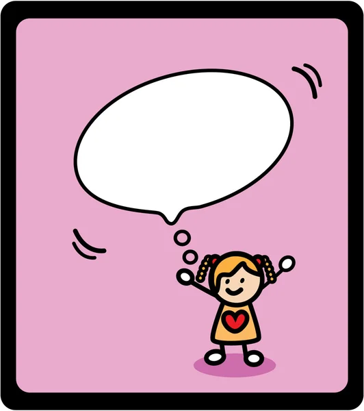 Burbuja de habla para niños — Archivo Imágenes Vectoriales