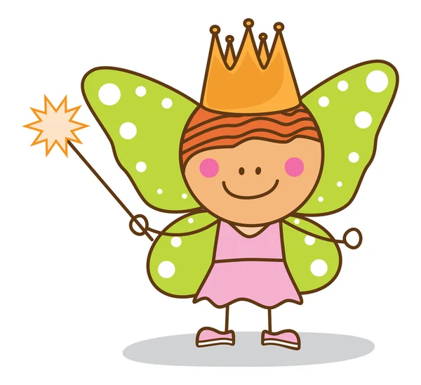 Kid fairy costumed — Stock Vector