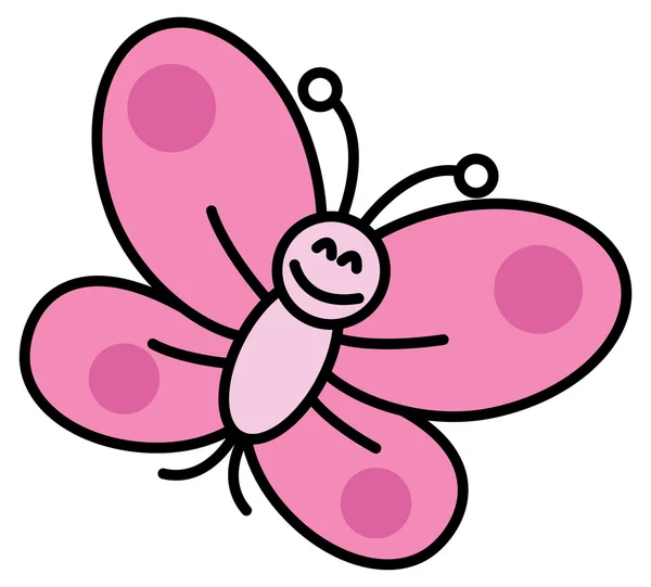 Papillon drôle — Image vectorielle