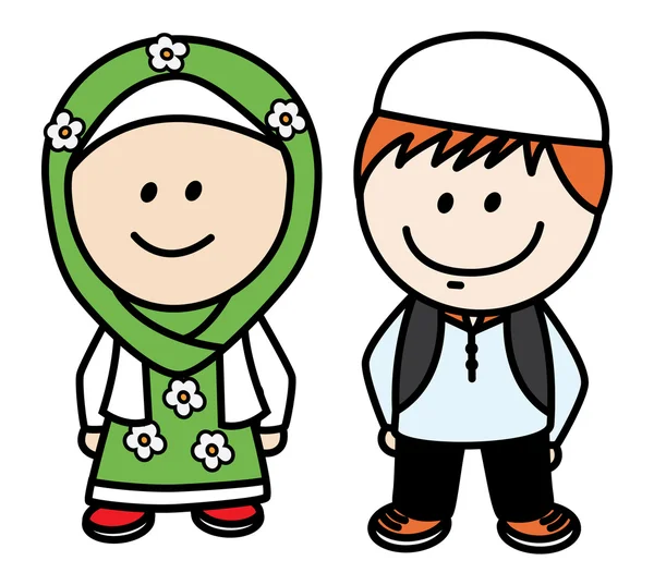 Musulman et musulman — Image vectorielle