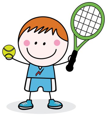 Badminton oynarken çocuklar