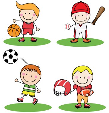 Çocuklar spor koleksiyonu