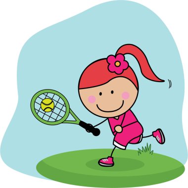 Kız badminton oyuncu